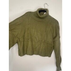 Cropped Olive Sweater